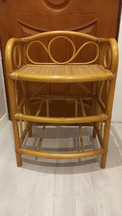 Szafka, półka rattan PRL