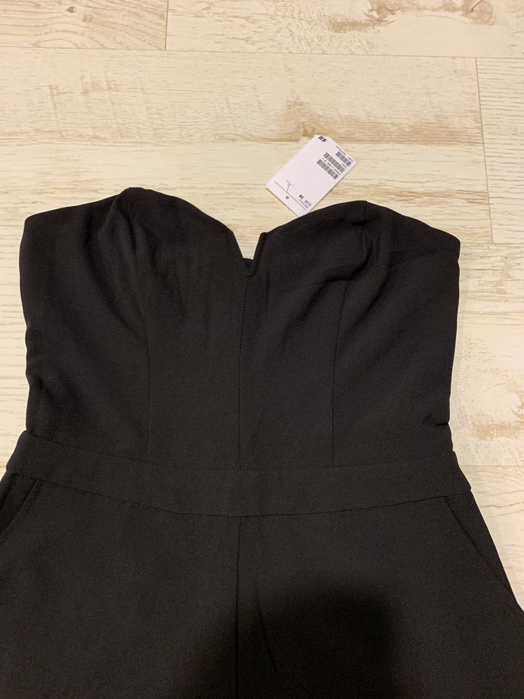 H&M kombinezon nowy czarny 38