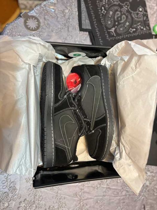 " koszykówki " Jordan 1 Retro Low OG SP Travis Scott Black Phantom R43