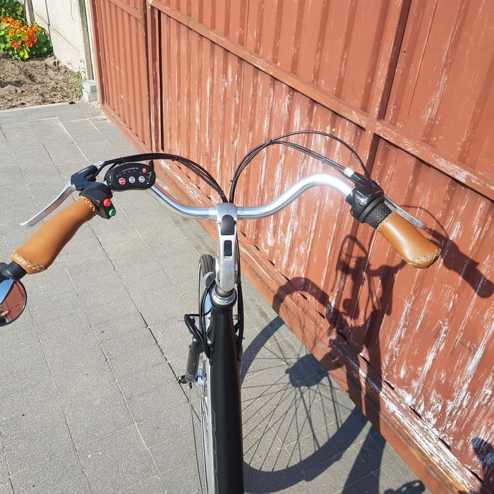 Rower elektryczny BERG ONE SIZE e bike czarny  ŁABĘDŹ jak Gazelle