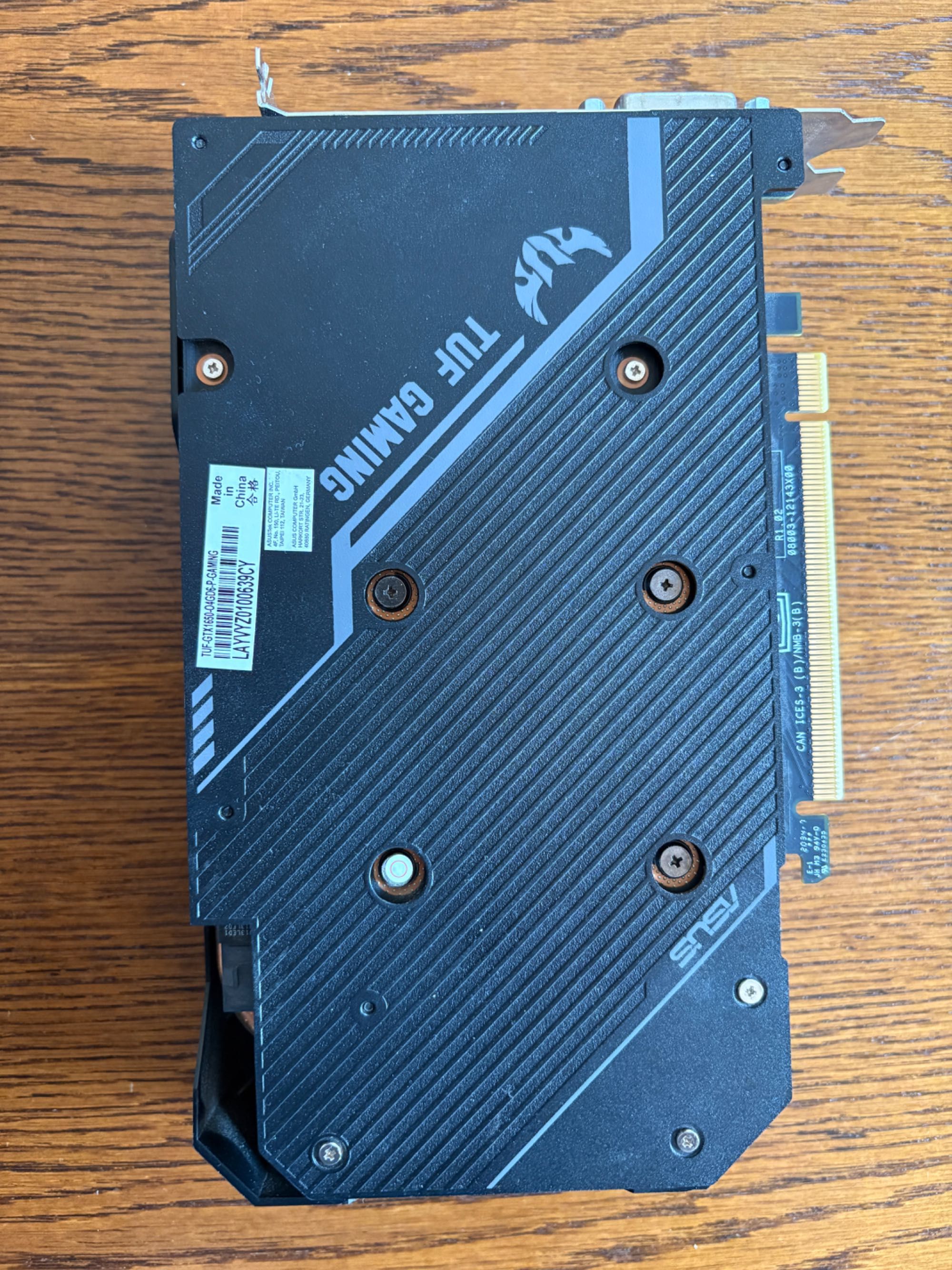 Karta Graficzna ASUS GEFORCE GTX 1650 TUF 4GB GDDR6