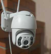 Поворотная уличная IP камера видеонаблюдения с удаленным доступом