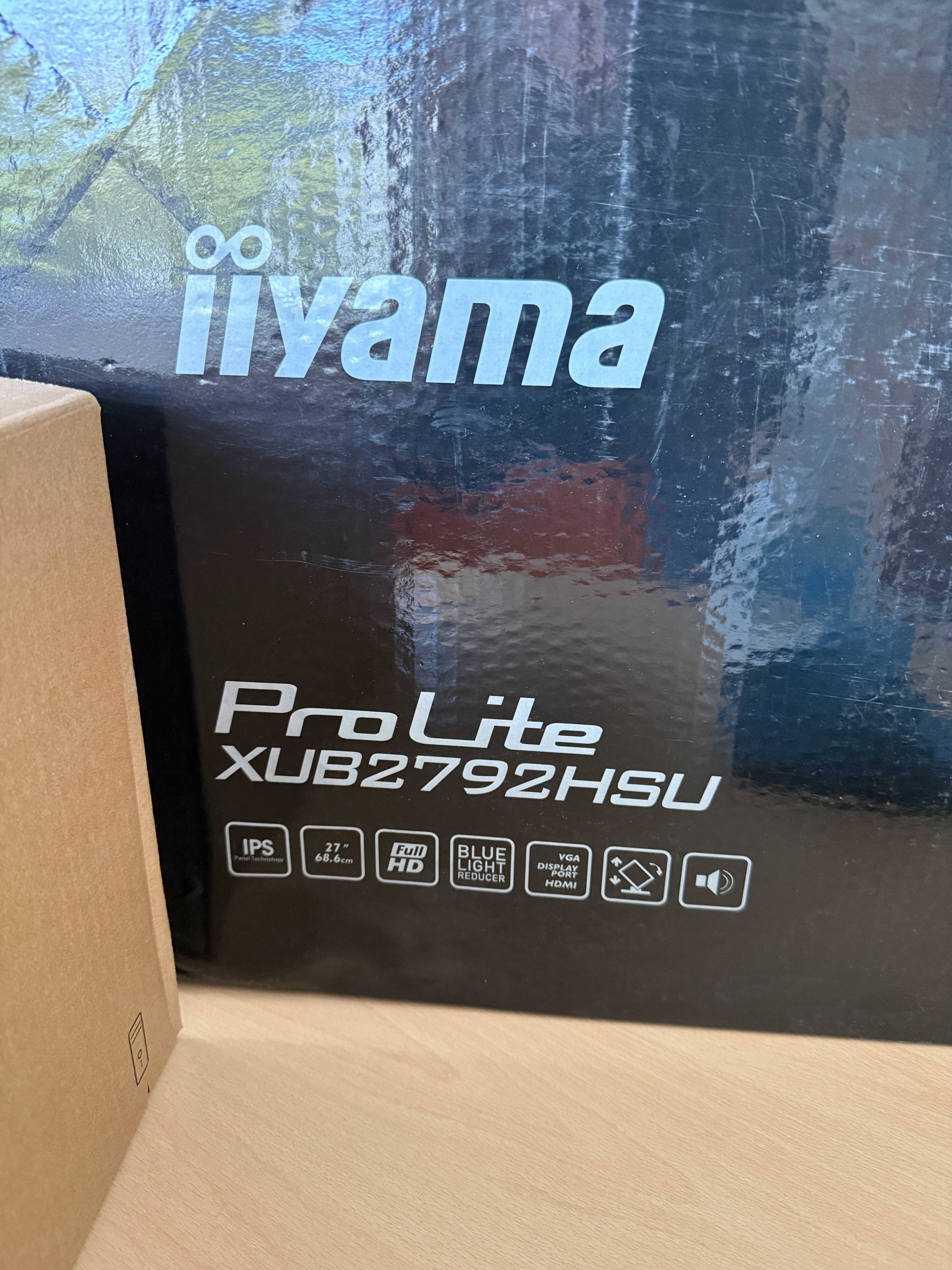 Używany Biały Monitor iiyama ProLite XUB2792HSU-W6 27" IPS LED 100Hz