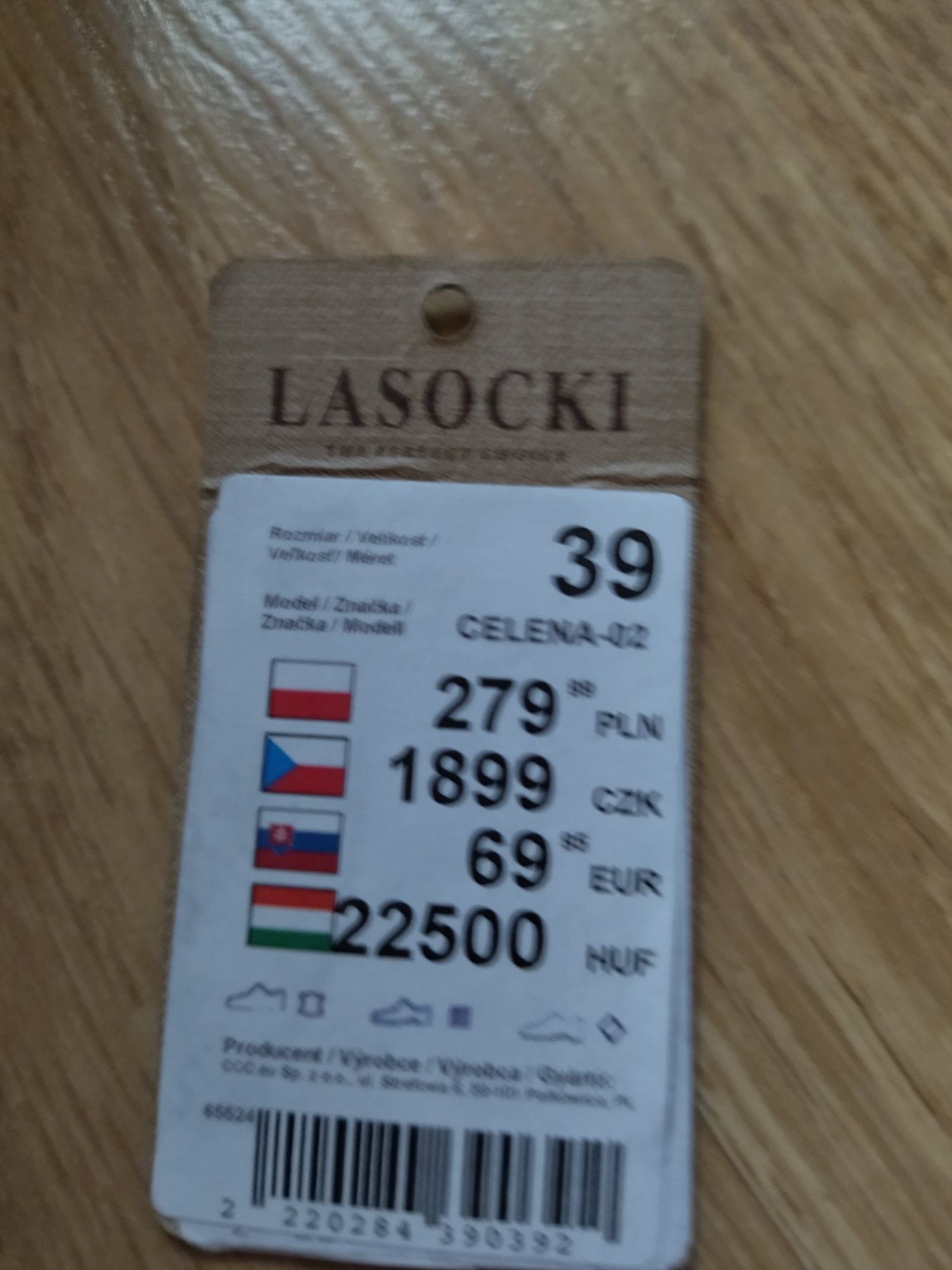 Kozaki Lasocki na obcasach raz założone rozmiar 39 Skóra