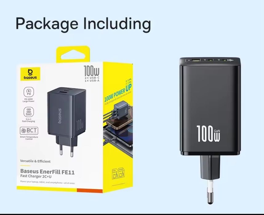 Зарядное устройство Baseus 100W GaN