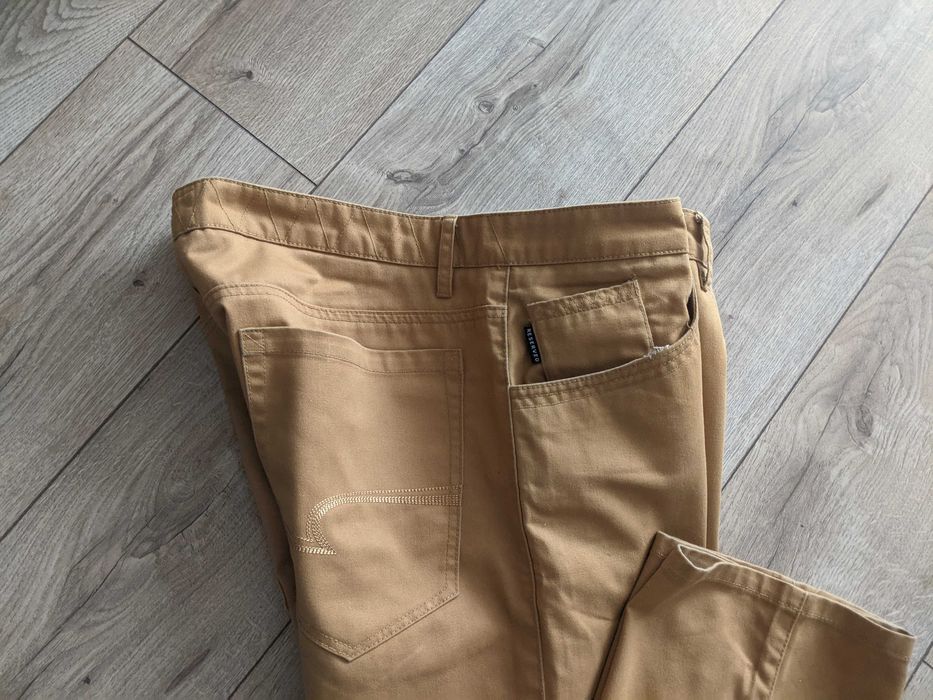 Spodnie męskie 36/36 Resrved musztardowe super pas100