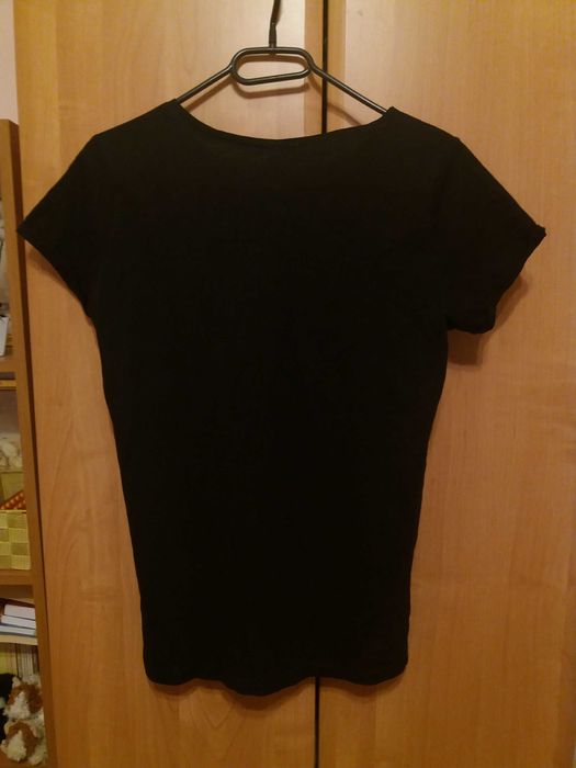 Czarny t-shirt Sinsay 38 M