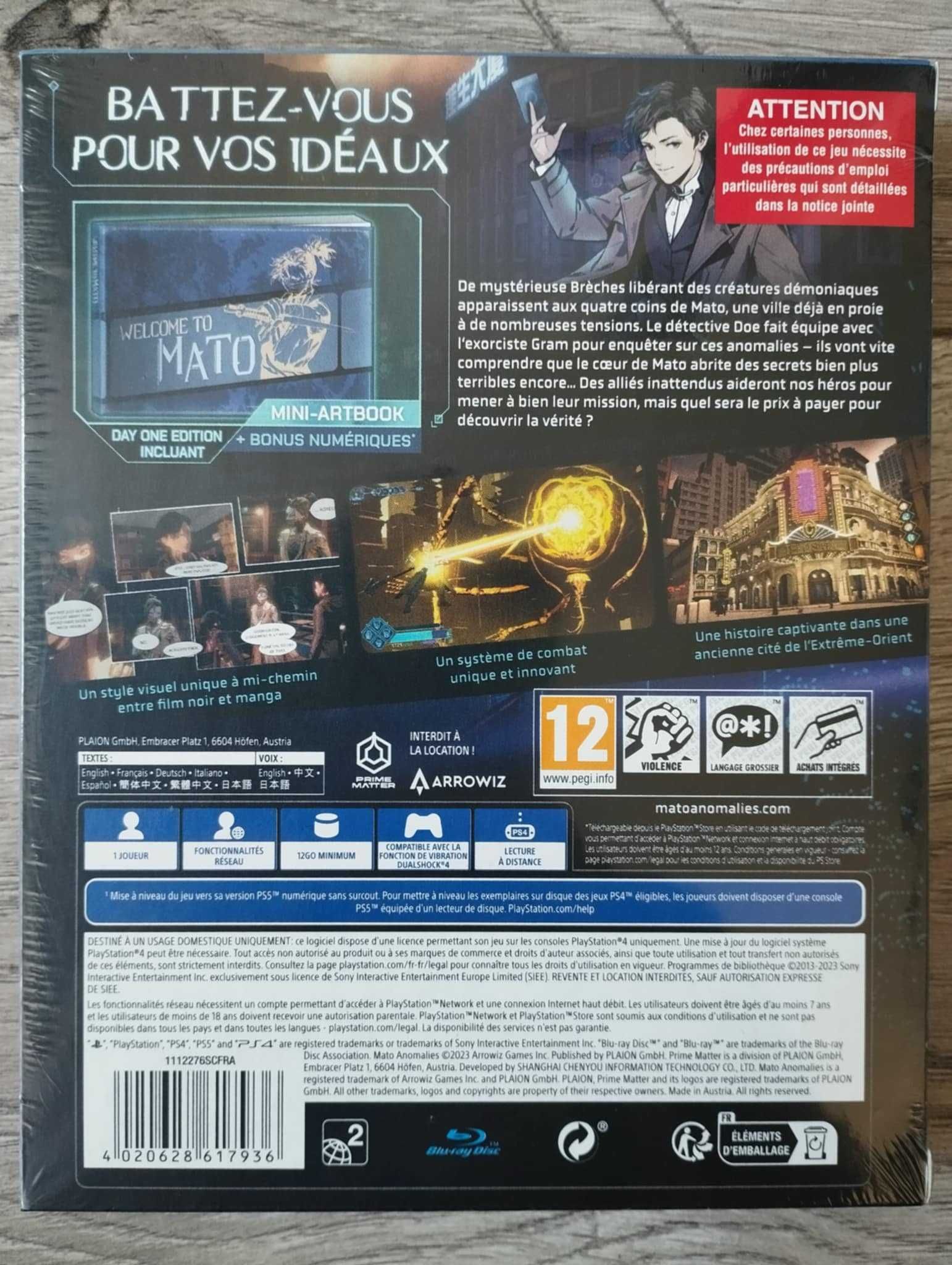 Nowa Gra Mato Anomalies Day One Edition Artbook PS4/PS5 Playstation