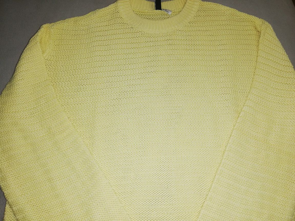Camisola malha amarela H&M