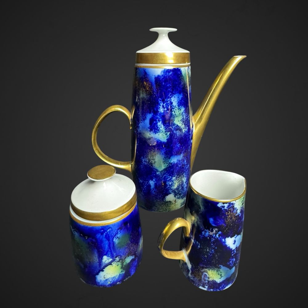 Serwis do mokki gwiezdny pył echt Kobalt Lichte fine china B4/112301