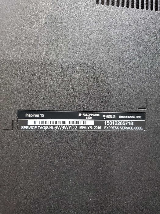 Laptop Dell Inspiron 15 Intel Core i7