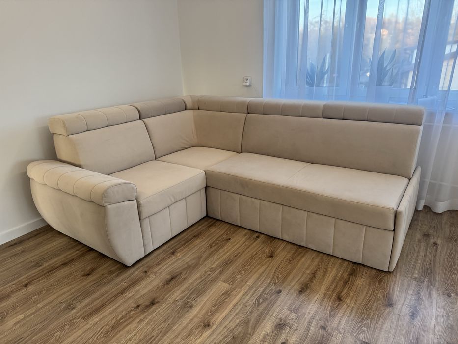 Narożnik z funkcja spania