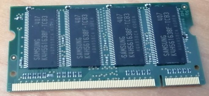 Memória RAM SODIMM Samsung DDR "PC2700" 256MB CL2.5