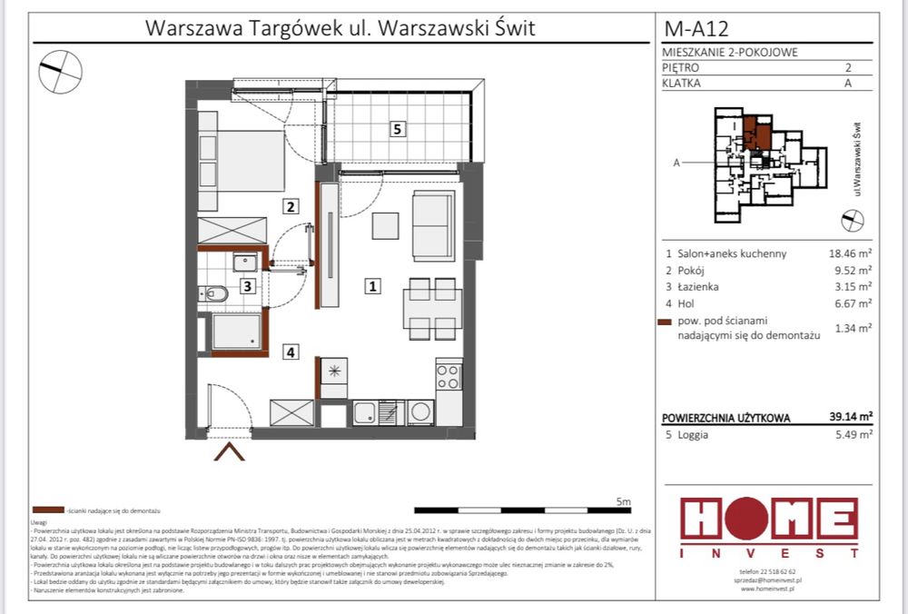 2 pokoje, mieszkanie na sprzedaz- Warszawa, Targówek, Bródno