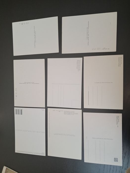 25 szt pocztówek malarstwo abstrakcja