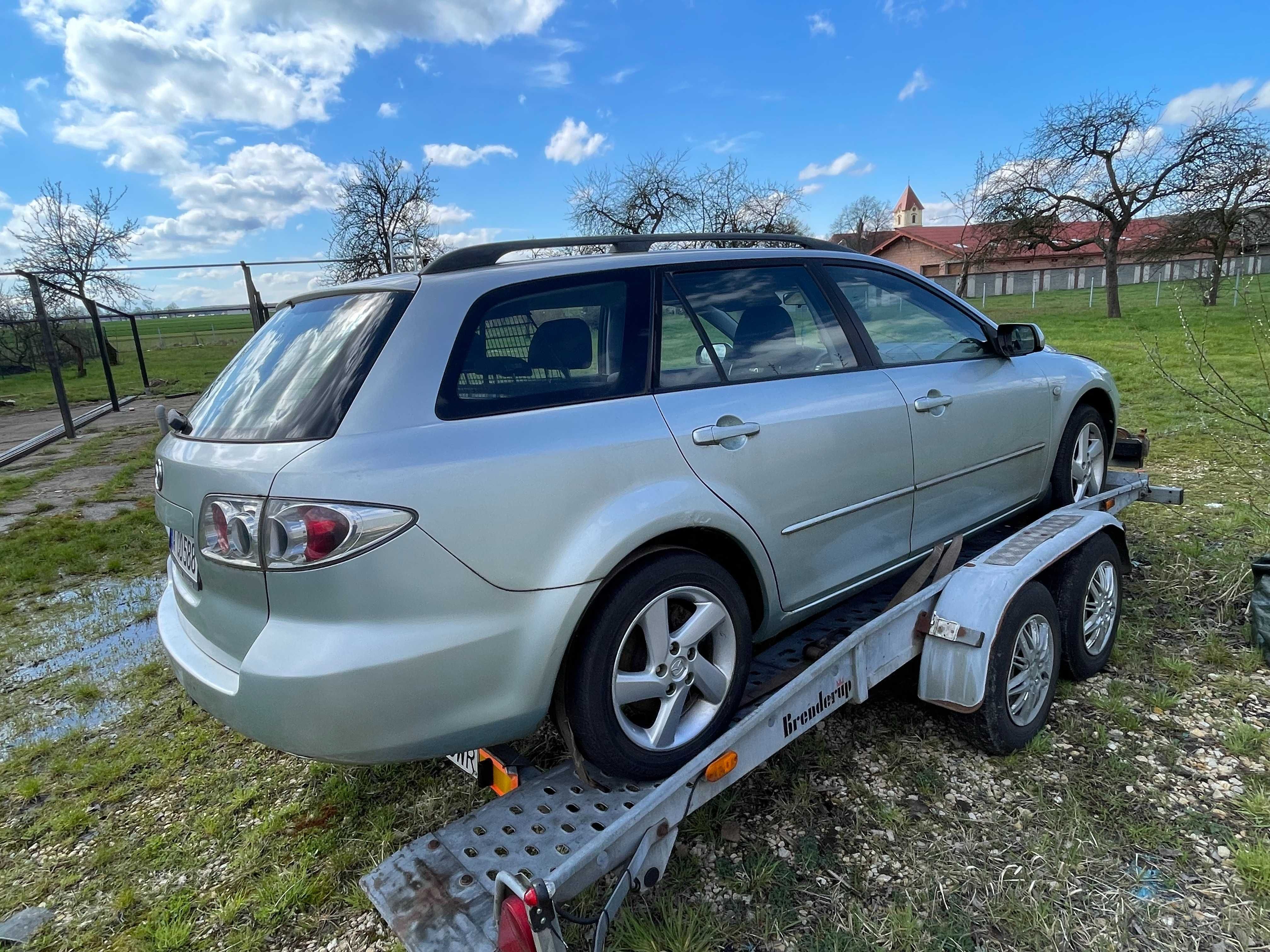 Mazda 6 maska caly na czesci 2005r kod lakieru 25H silnik 2.0 Citd