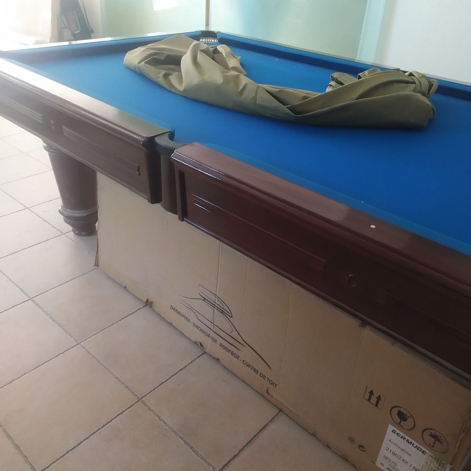 Mesa de snooker em excelente estado fabrico bilhares carrinho