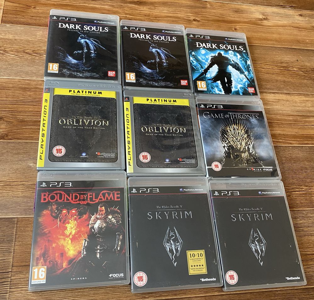 Sony PS3: Dark Souls, Dante’s Inferno, Castlevania, Bayonetta, Conan.
