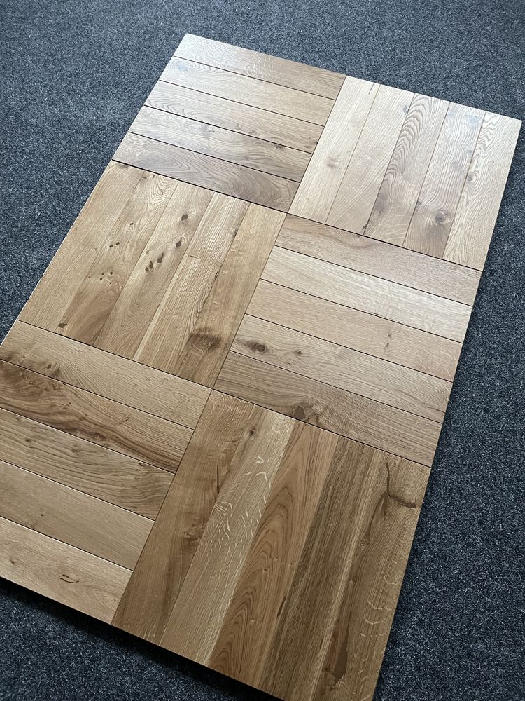 Podłoga Drewniana Jodełka Dąb Rustic,15x90x450mm, OlejUV x2, od ręki