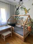 Łóżko Domek Tipi dziecięce drewniane 90x160 Deseczka fabryka mebelka
