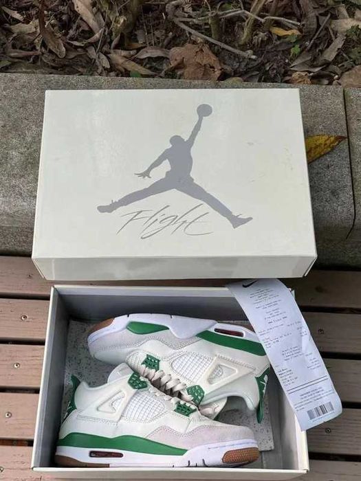 Buty meskie Mokasyny Jordan_4_Retro_SB_Pine_Green R.38