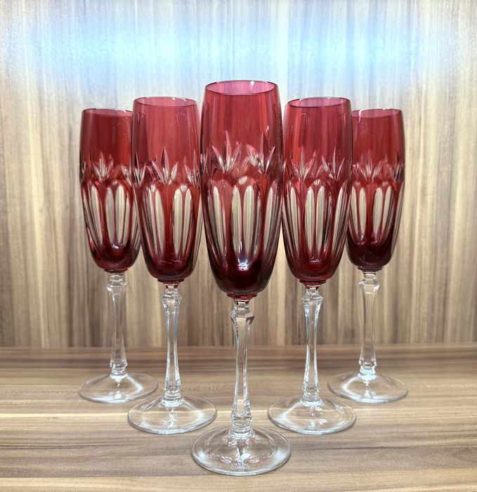 Хрустальные фужеры для шампанского WMF Cristal Cabinet GDR Германия