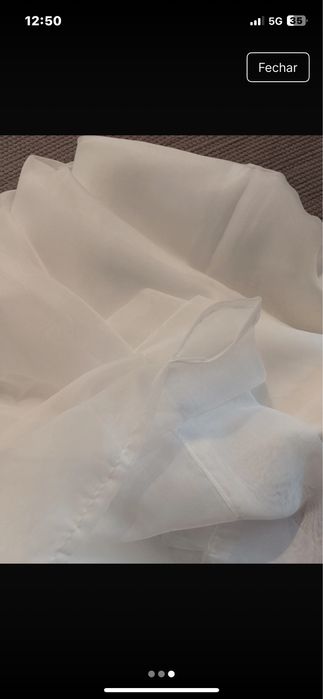 Cortinas branco novo