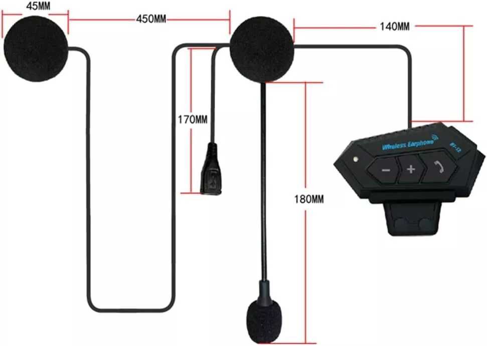 Słuchawki motocyklowe Bluetooth BT01