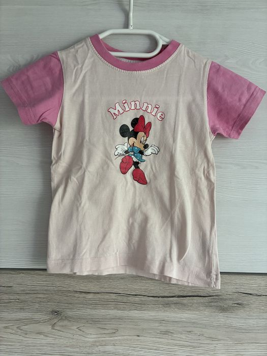 T-shirt bluzeczka dziewczęca z krótkim rękawkiem myszka Minnie