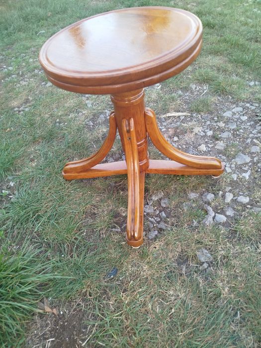 Rarytas Piękny Taboret stołek regulowany Loft  Vintage Antyk