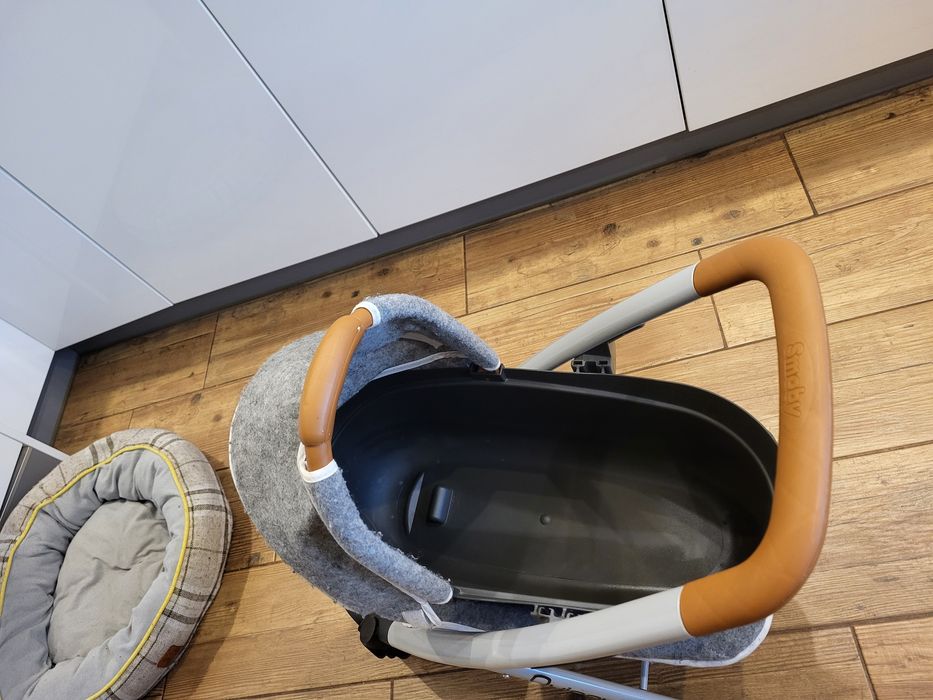 Wózek 2w1 gondola spacerówka dla lalek Quinny szary