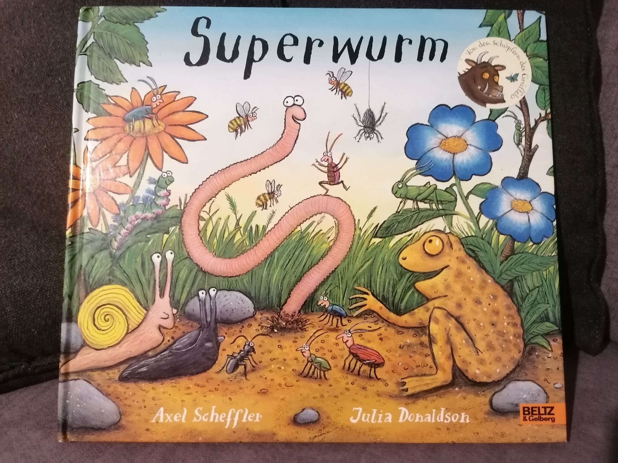 "Superwurm"z serii Grüffelo/j.niemiecki/Axel Scheffler,Julia Donaldson