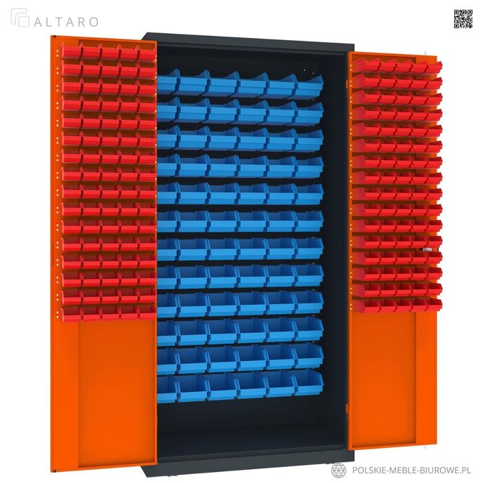 Szafa WARSZTATOWA z pojemnikami | Narzędziowa | METALOWA |  ALTARO