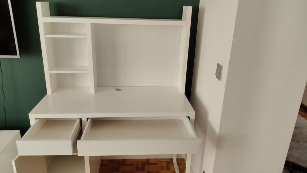 Sprzedam Białe biurko Ikea Micke z Nadstawką!!!