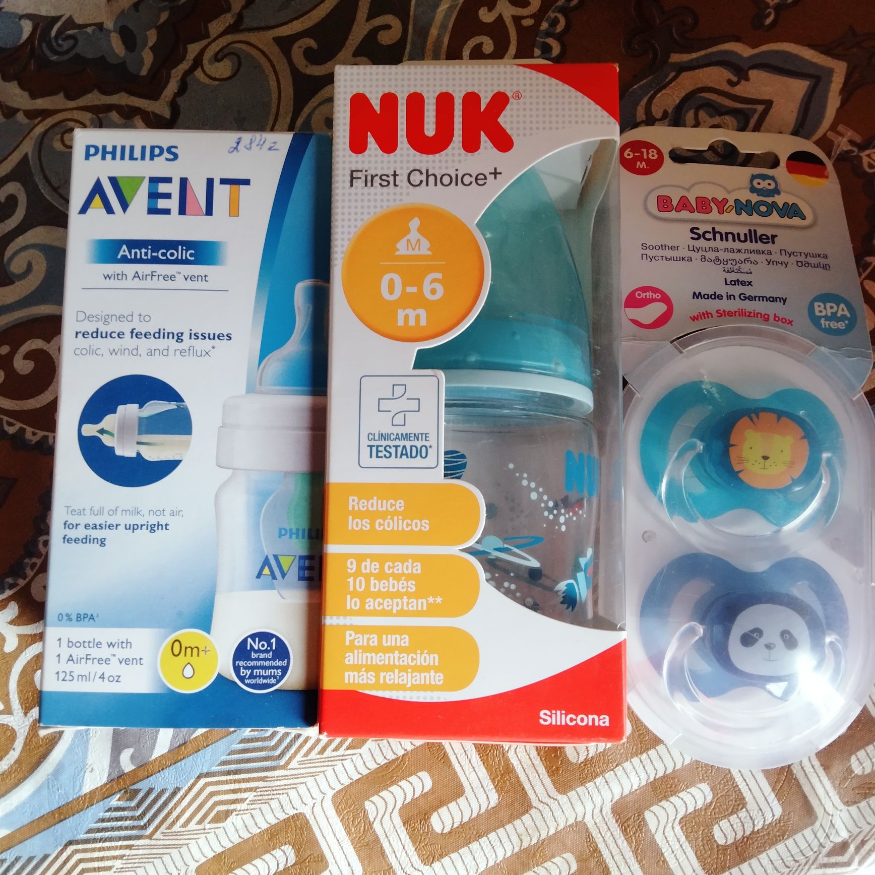 Продам пляшечки Phillips Avent, Nuk і соски латексні н