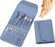 Zestaw do manicure pedicure paznokci akcesoria przybornik 16w1 etui