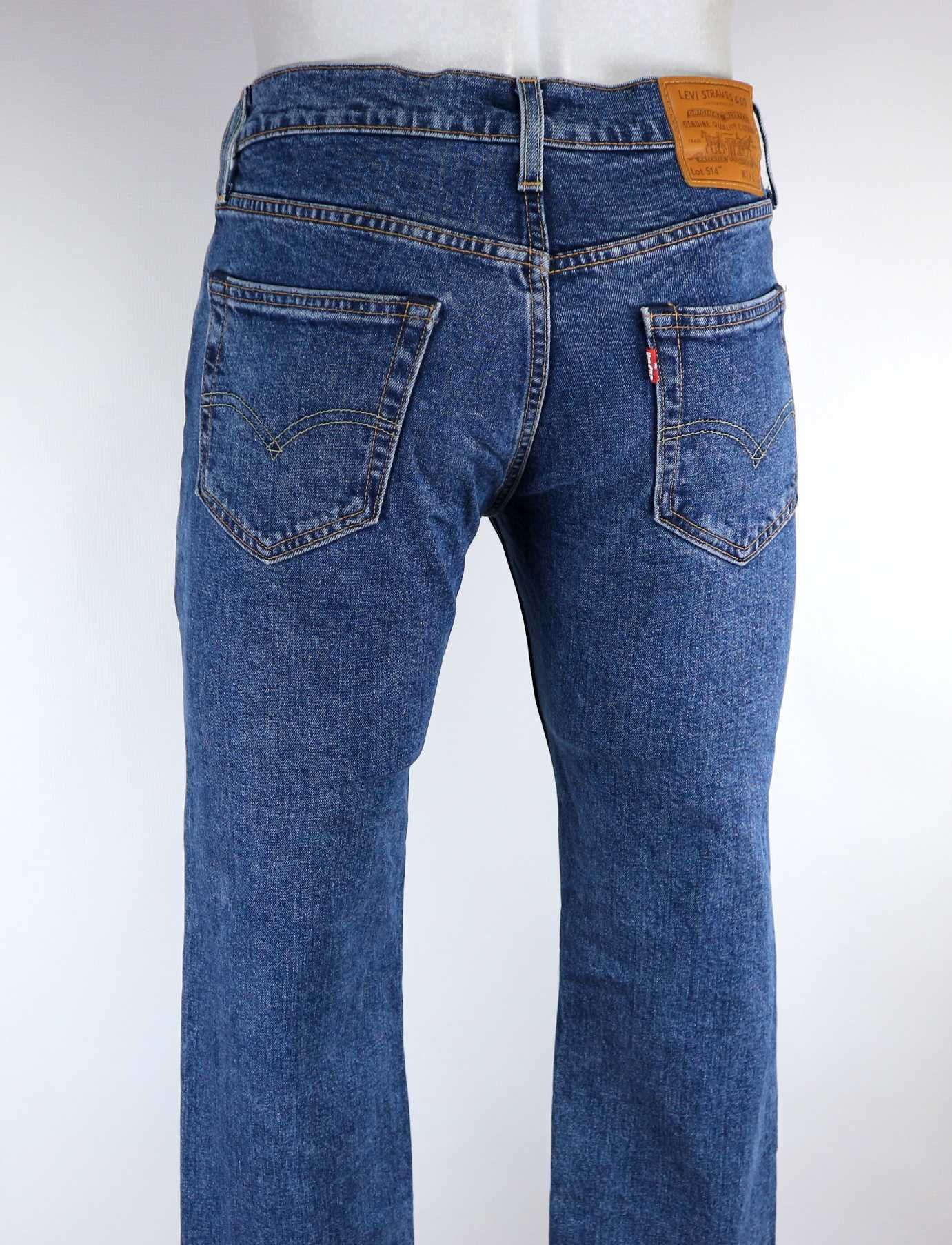 Levis 514 W29 L32 spodnie jeansy Regular Fit pas 2 x 40/41 cm