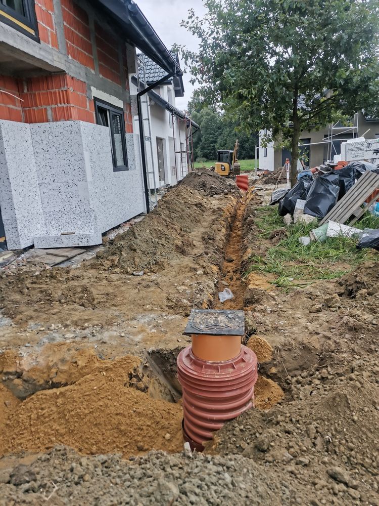 Drenaże opaski domu ocieplenie fundamentow drenaże ogrodów działek