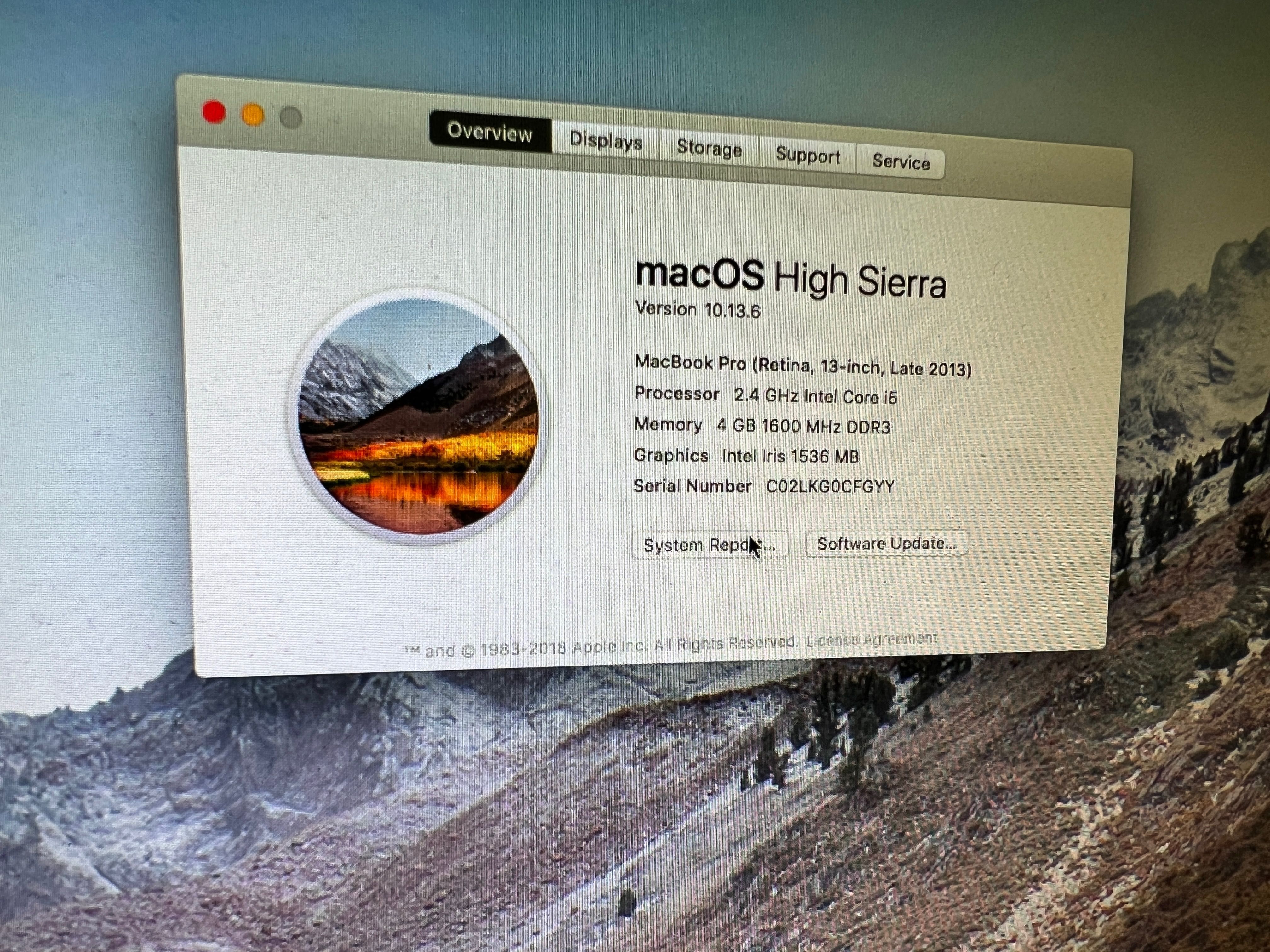 Macbook Pro Retina 13" - A1502 - Peças
