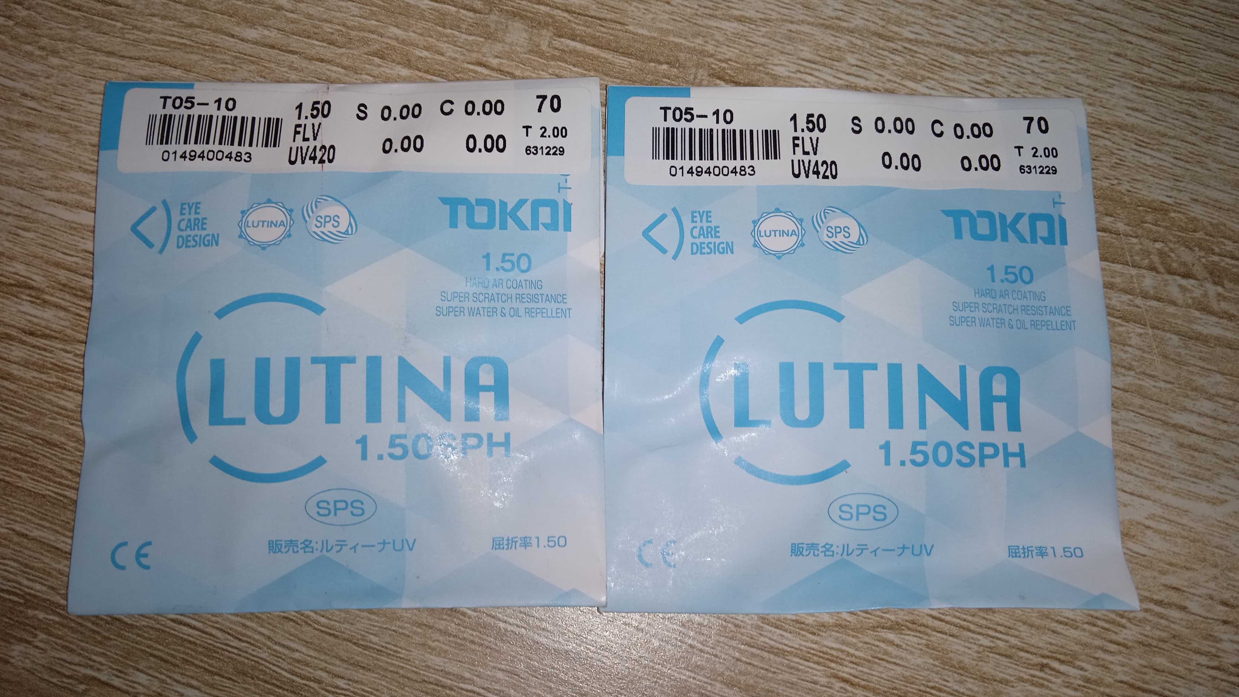 Продам новые очковые линзы для компьютера Tokai 1,5 Lutina