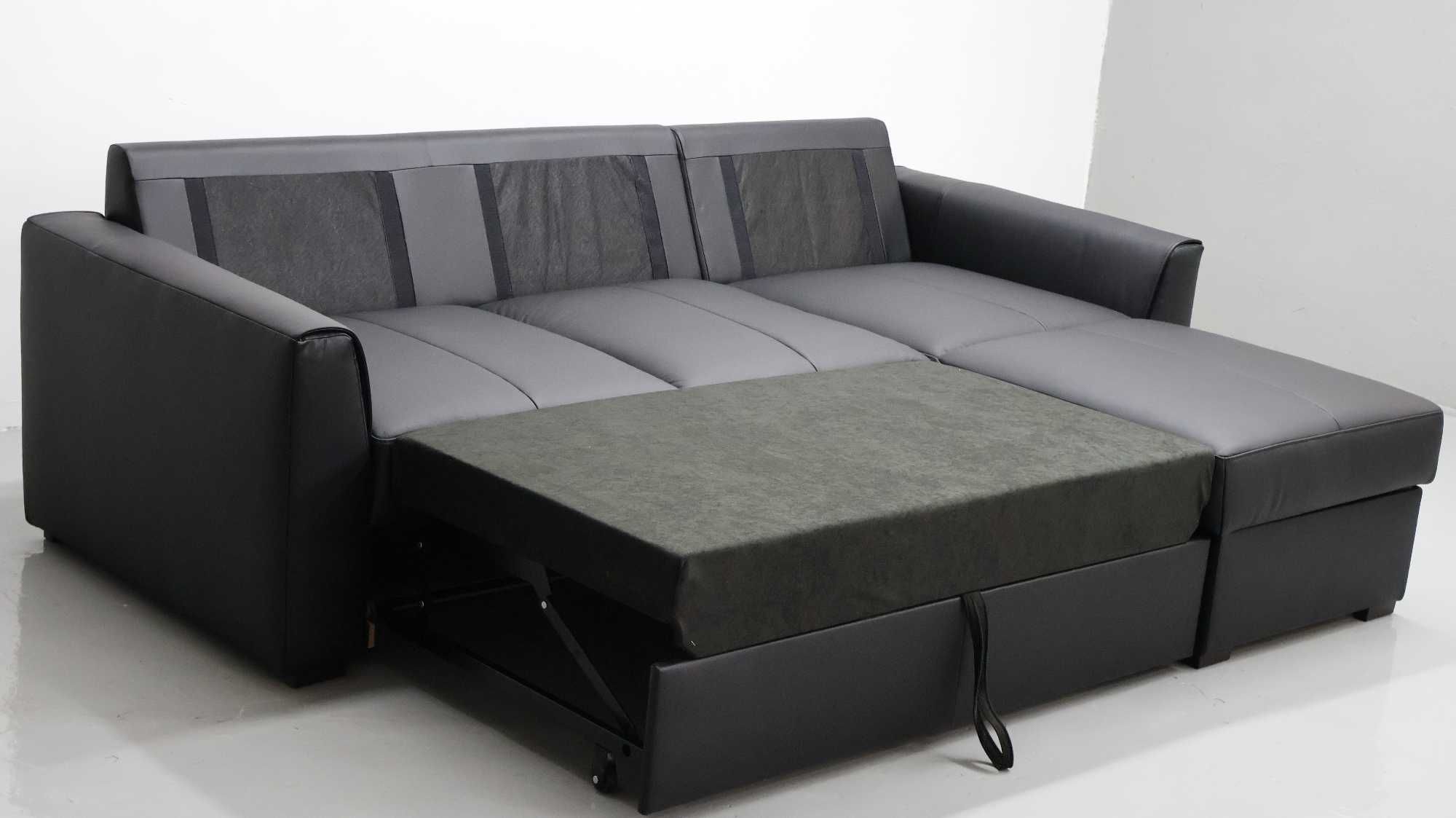LZW skóra naturalna narożnik funkcja spania pojemnik 6605 sofa  rogówk