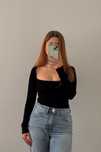 Dzianinowy top H&M