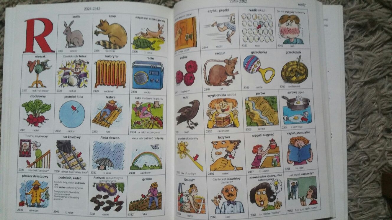 Obrazkowy podręcznik do nauki angielskich słów