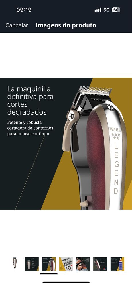 Clipper de cabelo Legend 5 MIH UE ( !! COM GARANTIA!! )