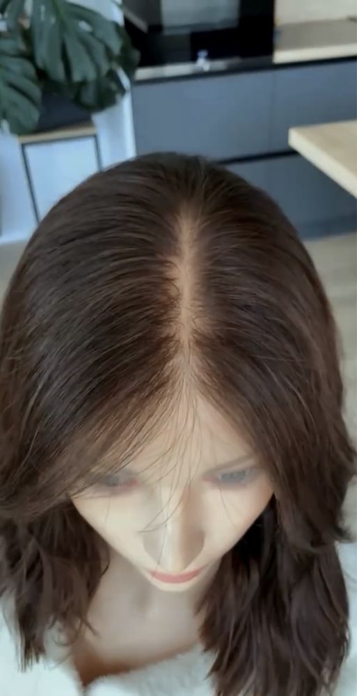 nowa naturalna peruka lace front 100% ludzki wlos