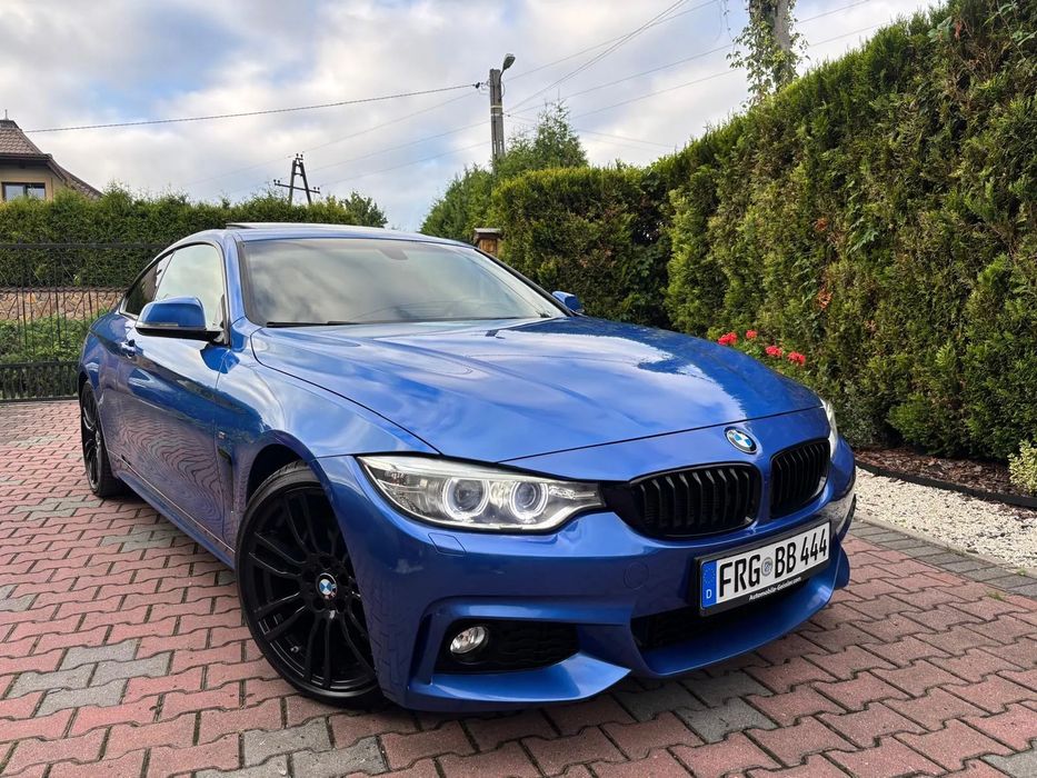 BMW Seria 4 Bmw 428i Copue M-pakiet Szyberdach LED Automat Europa Piękny kolor