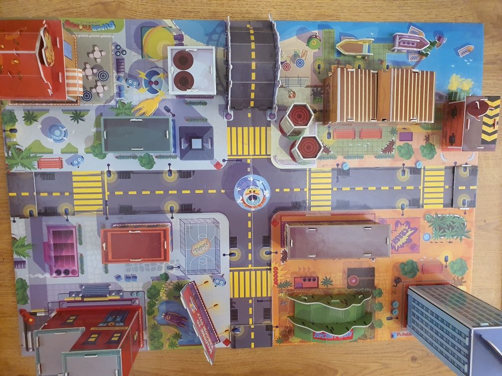 Kaboom city puzzle 3d plansza miasta super zings