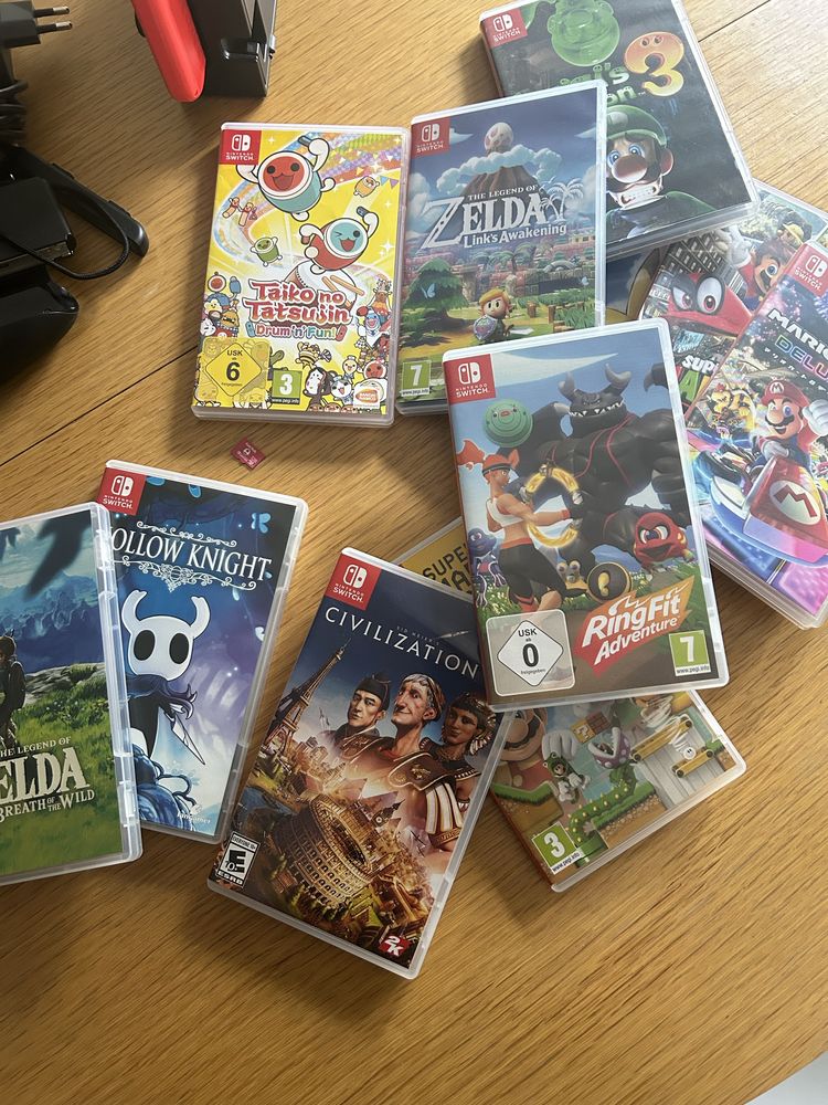 Nintendo switch 1 com 11 jogos