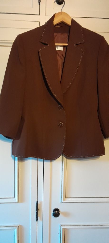 Blazer meia manga cintado