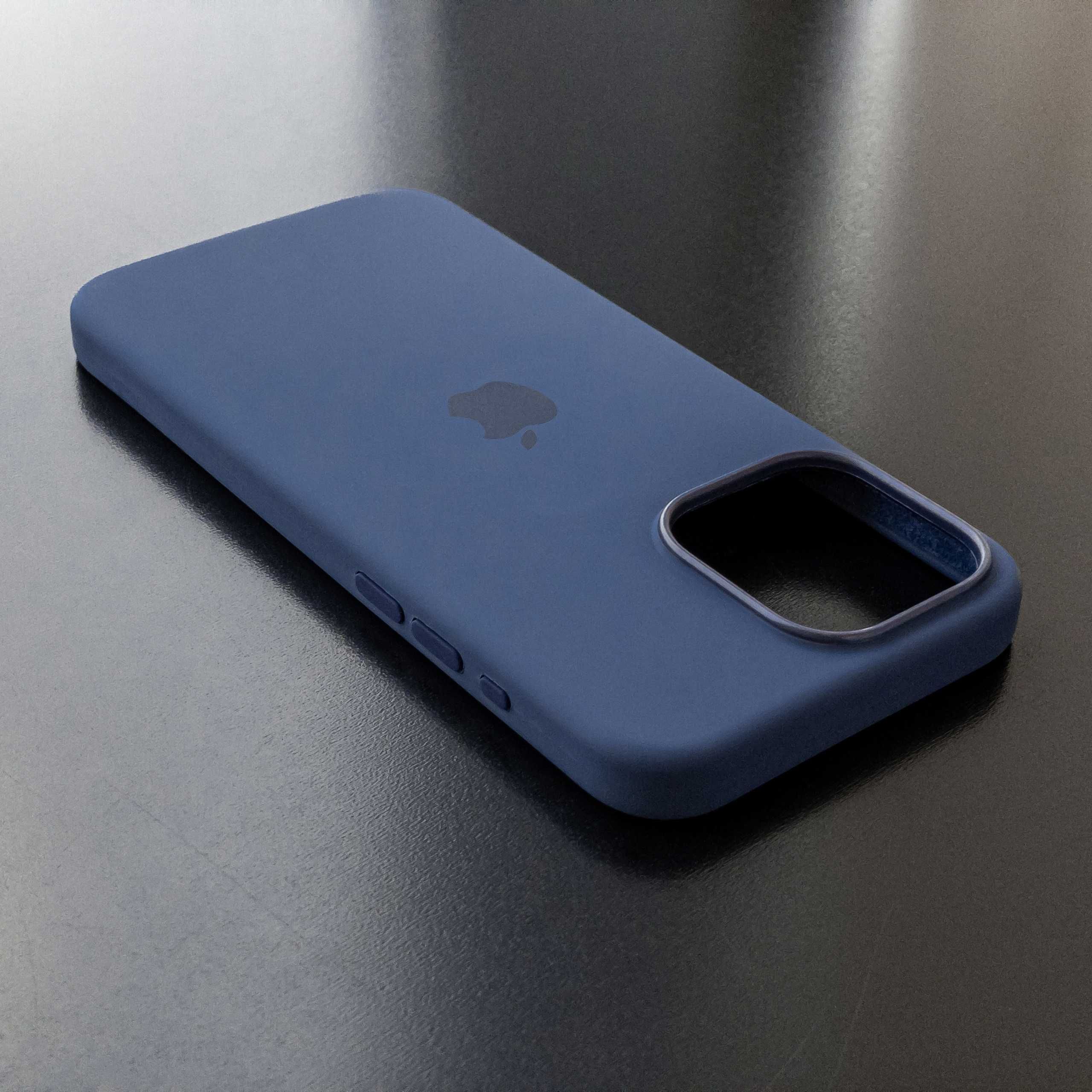 Чохол (кейс) iPhone 15 Pro Max з MagSafe силіконовий / Storm Blue